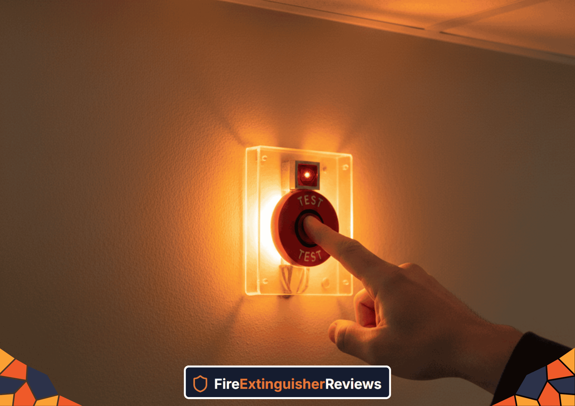 Testing fire alarm button - ensuring fire detection systems are functioning properly